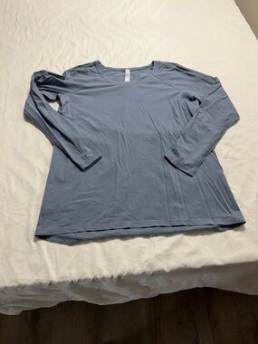 lululemon athletica Light Blue Long Sleeve Tee